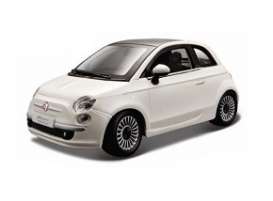 Fiat  - 2007 white - 1:24 - Bburago - 22106w - bura22106w | The Diecast Company
