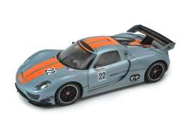 Porsche  - 2014 silver/orange - 1:24 - Welly - 24044 - welly24044 | The Diecast Company