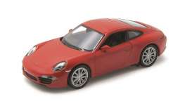 Porsche  - 911 (991) Carrera S red - 1:34 - Welly - 43661r - welly43661r | The Diecast Company