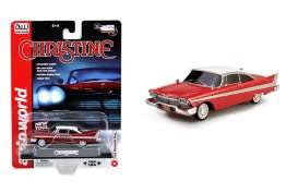 Plymouth  - Fury *Christine* 1958 red/white - 1:64 - Auto World - SS6401 - AWSS6401 | The Diecast Company