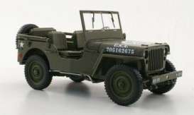 Willys  - Jeep US Army 1942 army green - 1:18 - Welly - 18055Cgn - welly18055Cgn | The Diecast Company