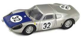 Porsche  - 1965 silver/blue - 1:43 - Spark - S3442 - spaS3442 | The Diecast Company