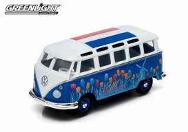 Volkswagen  - 1962 blue/white - 1:64 - GreenLight - 50996B - gl50996B | The Diecast Company