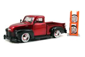Chevrolet  - 1953 red/black - 1:24 - Jada Toys - 54027W6-2 - jada54027W6-2 | The Diecast Company