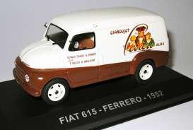 Fiat  - 615 1952 brown/creme - 1:43 - Magazine Models - PUB615 - magPUB615 | The Diecast Company