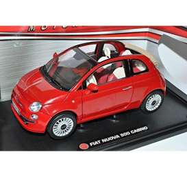 Fiat  - 2007 red - 1:18 - Motor Max - 79164r - mmax79164r | The Diecast Company