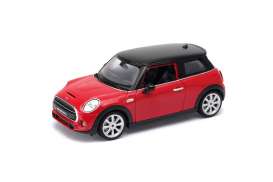 Mini  - 2015 red - 1:24 - Welly - 24058r - welly24058r | The Diecast Company