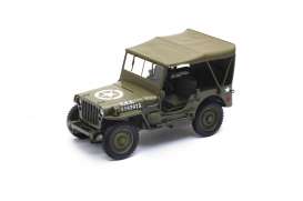 Willys  - Jeep US Army 1945 army green - 1:18 - Welly - 18055Hgn - welly18055Hgn | The Diecast Company