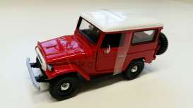 Toyota  - FJ40 1974 red/white - 1:24 - Motor Max - 79323rw - mmax79323rw | The Diecast Company