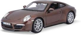 Porsche  - metallic brown - 1:24 - Bburago - 21065bn - bura21065bn | The Diecast Company