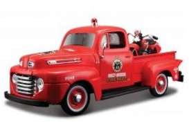 Ford Harley Davidson - F1 pick-up 1948 fire red - 1:24 - Maisto - 32191r - mai32191r | The Diecast Company