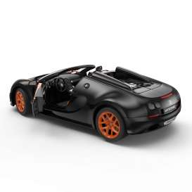Bugatti  - 2014 matt black/orange - 1:18 - Rastar - rastar43900bk | The Diecast Company