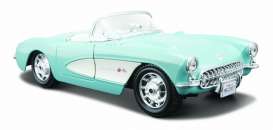 Chevrolet  - 1957 turquoise - 1:24 - Maisto - 31275t - mai31275t | The Diecast Company