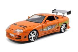 Toyota  - Supra F&F 1995 orange - 1:24 - Jada Toys - 97168 - jada253203005 | The Diecast Company