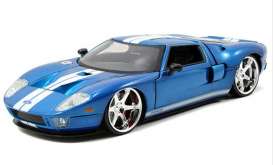 Ford  - GT F&F 2005 blue - 1:24 - Jada Toys - 97177 - jada97177 | The Diecast Company