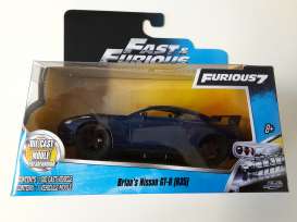 Nissan  - GT-R (R35) Skyline F&F 2009 blue - 1:32 - Jada Toys - 97037 - jada97037 | The Diecast Company