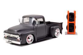 Ford  - 1956 matt black - 1:24 - Jada Toys - 54027W9-4 - jada54027W9-4 | The Diecast Company