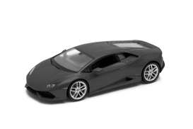 Lamborghini  - Huracan 2015 matt black - 1:24 - Welly - 24056MAbk - welly24056MAbk | The Diecast Company