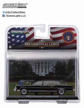 Lincoln  - 1972 black - 1:43 - GreenLight - 86110B - gl86110B | The Diecast Company