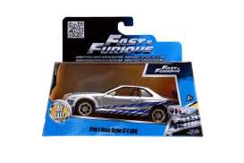 Nissan  - Skyline GT-R R34 F&F 2002 silver/blue - 1:32 - Jada Toys - 97184 - jada97184 | The Diecast Company