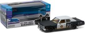 Dodge  - 1974 black/white - 1:24 - GreenLight - 84011 - gl84011 | The Diecast Company