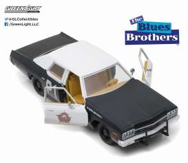 Dodge  - 1974 black/white - 1:24 - GreenLight - 84011 - gl84011 | The Diecast Company