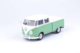 Volkswagen  - Type 2 (T1) Pickup white/green - 1:24 - Motor Max - 79343wgn - mmax79343wgn | The Diecast Company