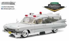 Cadillac  - 1959 white - 1:18 - GreenLight Precision Collection - GLPC18004 | The Diecast Company