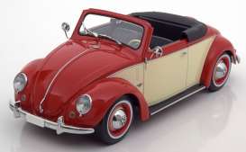 Volkswagen  - 1949 red/ivory - 1:18 - KK - Scale - kkdc180111 | The Diecast Company