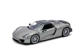 Porsche  - grey/black - 1:18 - Welly - 18051WSgy - welly18051WSgy | The Diecast Company
