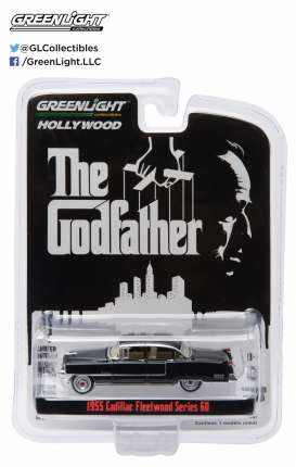Cadillac  - 1955 black - 1:64 - GreenLight - 44740B - gl44740B | The Diecast Company