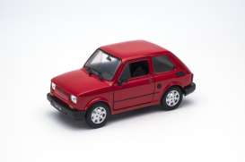 Fiat  - red - 1:21 - Welly - 24066r - welly24066r | The Diecast Company