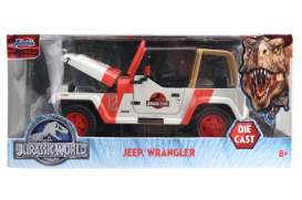 Jeep  - Wrangler *Jurassic World* 1992 white/red - 1:24 - Jada Toys - 97806 - jada253253005 | The Diecast Company