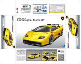 Lamborghini  - Diablo  - 1:24 - Aoshima - 05899 - abk05899 | The Diecast Company