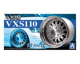 Wheels & tires Rims & tires - chrome - 1:24 - Aoshima - 05246 - abk05246 | The Diecast Company