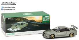 Nissan  - Skyline GT-R R34 1999 millennium jade - 1:18 - GreenLight - 19033 - gl19033 | The Diecast Company