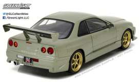 Nissan  - Skyline GT-R R34 1999 millennium jade - 1:18 - GreenLight - 19033 - gl19033 | The Diecast Company