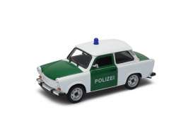 Trabant  - white/green - 1:24 - Welly - 24037gp - welly24037gp | The Diecast Company
