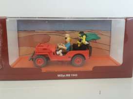 Willys  - Jeep *TinTin* 1943 red - 1:43 - Magazine Models - TinWillysR - magTinWillysR | The Diecast Company