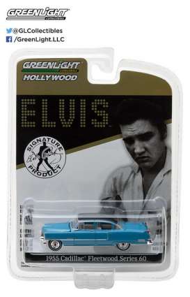 Cadillac  - 1955 blue - 1:64 - GreenLight - 44760A - gl44760A | The Diecast Company