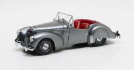 Lea Francis  - 1950 grey metallic - 1:43 - Matrix - 41205-021 - MX41205-021 | The Diecast Company