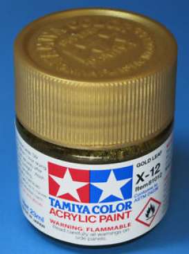 Paint  - gold - Tamiya - X-12 - tamX12 | The Diecast Company