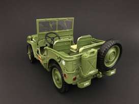 Jeep Willys - US Army 1944 army green - 1:18 - American Diorama - AD-77404 - AD77404 | The Diecast Company