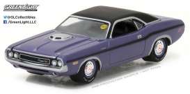 Dodge  - 1970 purple/black - 1:64 - GreenLight - 37110B - gl37110B | The Diecast Company