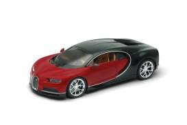 Bugatti  - 2017 red/black - 1:24 - Welly - 24077r - welly24077r | The Diecast Company