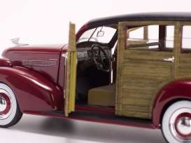 Chevrolet  - 1939 permanent red - 1:18 - SunStar - 6176 - sun6176 | The Diecast Company