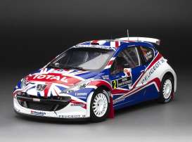 Peugeot  - 207 S2000 #2 2009 white/red/blue - 1:18 - SunStar - 5439 - sun5439 | The Diecast Company