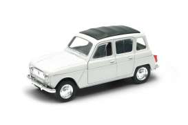 Renault  - 4 white/cream - 1:34 - Welly - 43741w - welly43741w | The Diecast Company