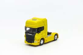 Scania  - V8 R730 tractor 2-axle yellow - 1:64 - Welly - 68020S-F-GW-YL - welly68020SFGWy | The Diecast Company