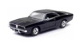 Dodge  - 1969 black - 1:25 - New Ray - newray71893bk | The Diecast Company